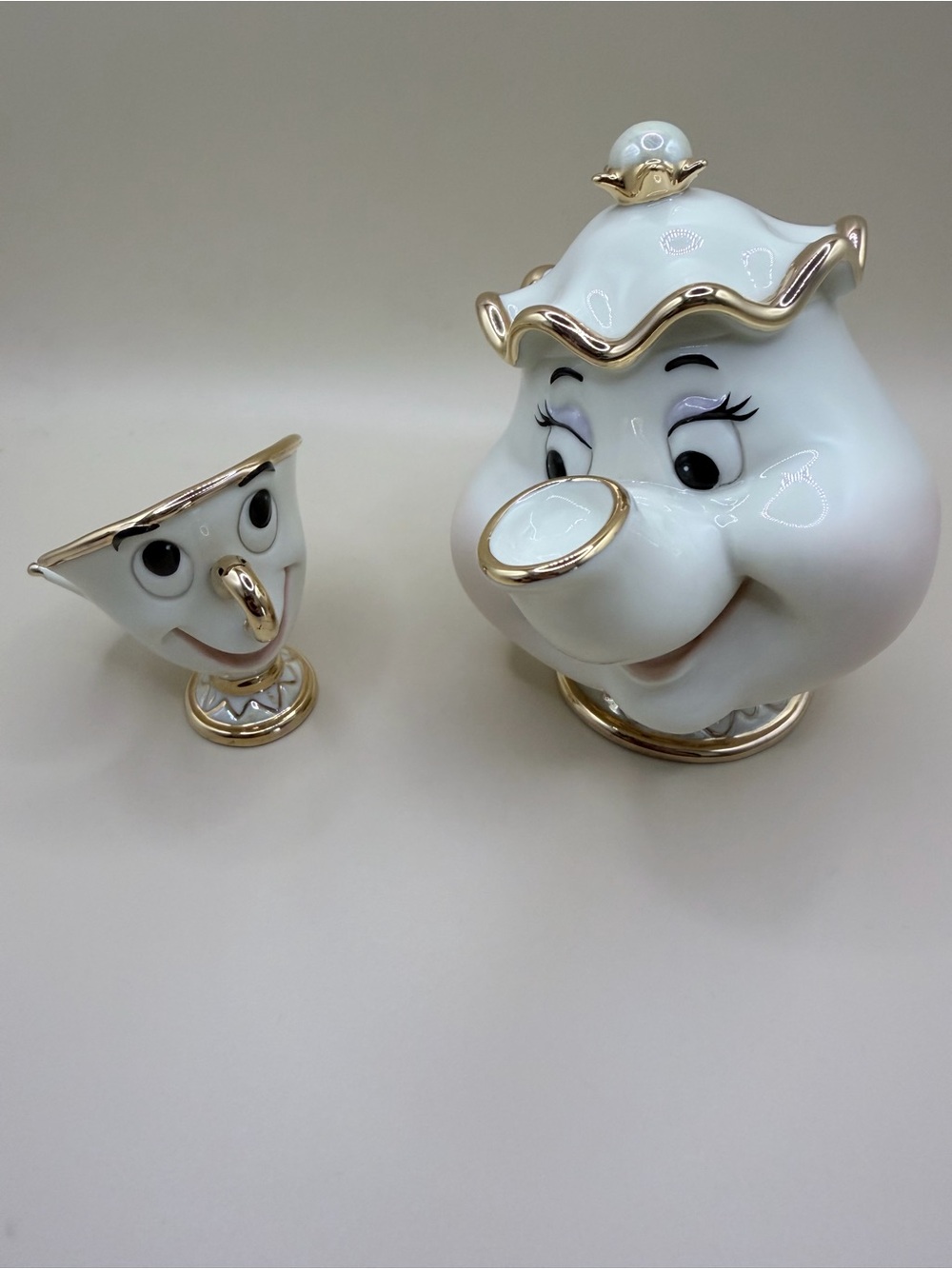 Lenox Disney Showcase Beauty & The Beast Mrs. Potts and Chip Figurine Set